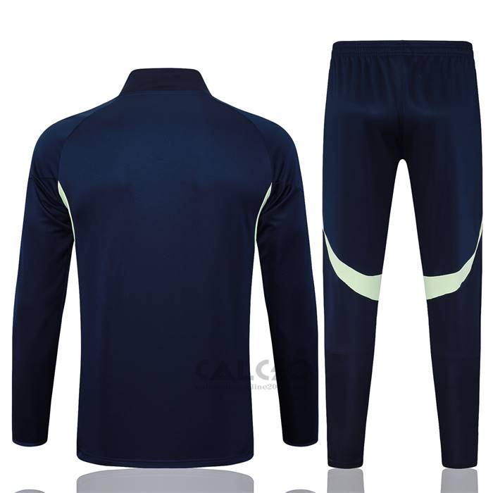 Tuta da Track di Giacca Real Madrid Bambino 2025-2026 Blu Scuro